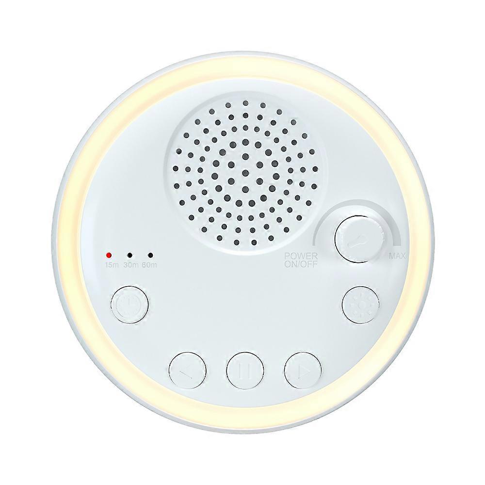 White Noise Machine 16 Sounds 3 Gear Timing Portable Baby Sleep Sound Machine with Night Light Function for Home Travel