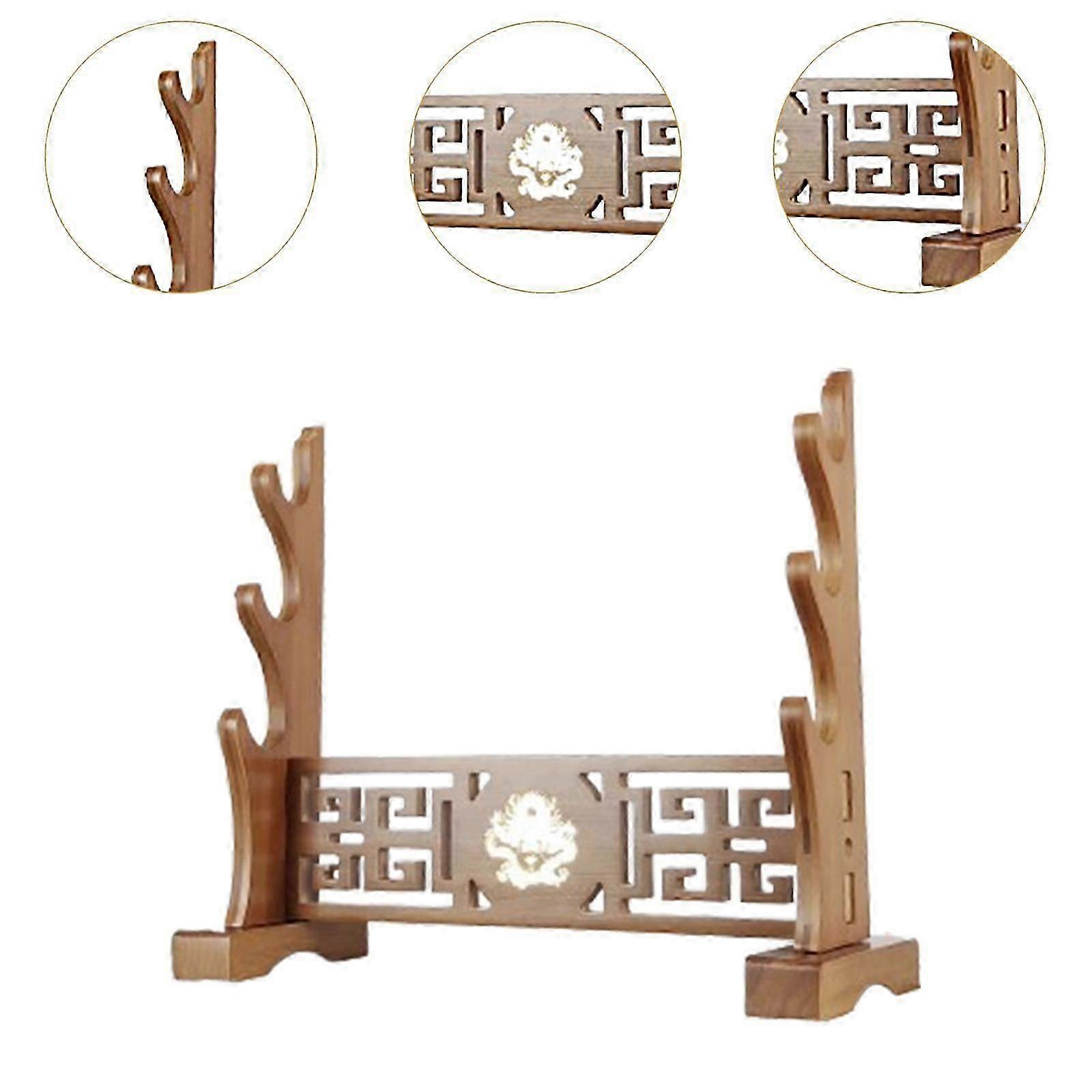 Sword Stand Bracket Horizontal Sword Display Stand for Lightsaber Flute Home 1 Tier