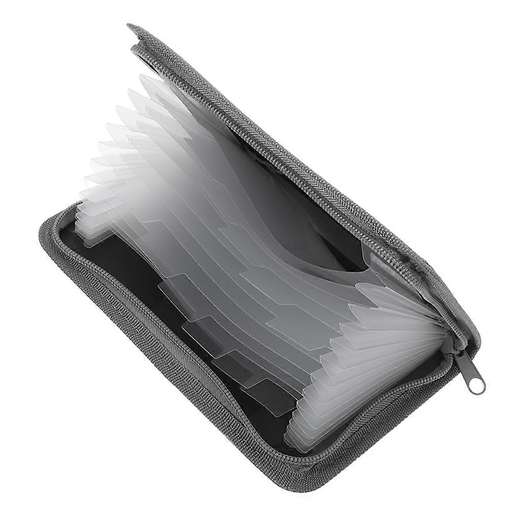 Portable A6 Accordion File Organizer with Zipper 1 Set Multi Function Document Folder for Receipts Filing Wallet Holder