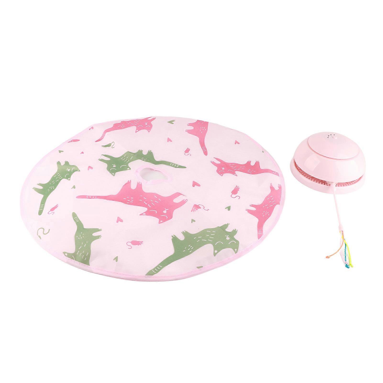 Catch The Tail Cat Toy Fun Intelligent Voice Activated Induction Electronic Concealed Motion Cat Toy Battery Model Pink