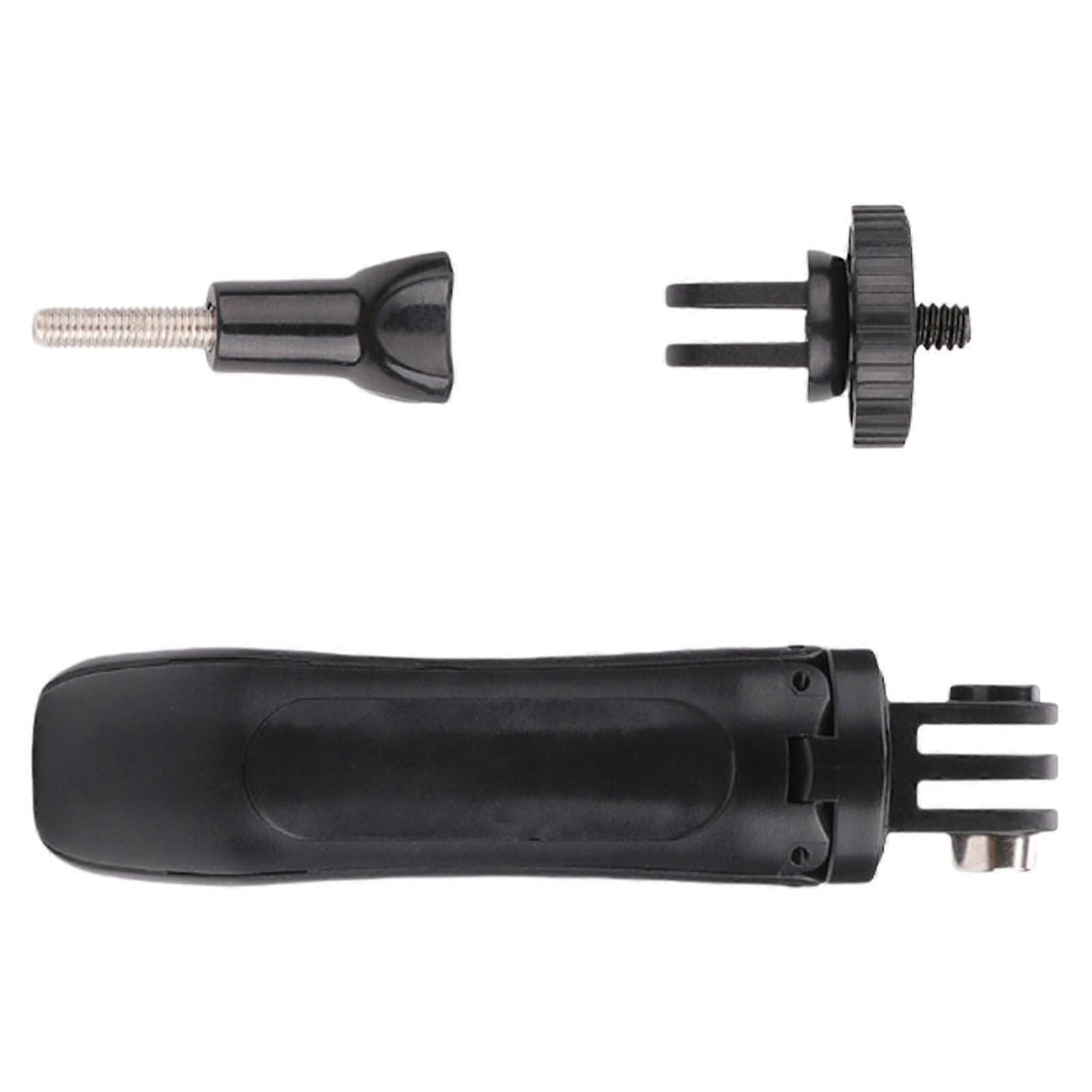 Adjustable Mini Tripod for Digital Cameras, Aluminum Alloy, Smooth Pan Control, Handheld Action Camera Stabilizer, Black