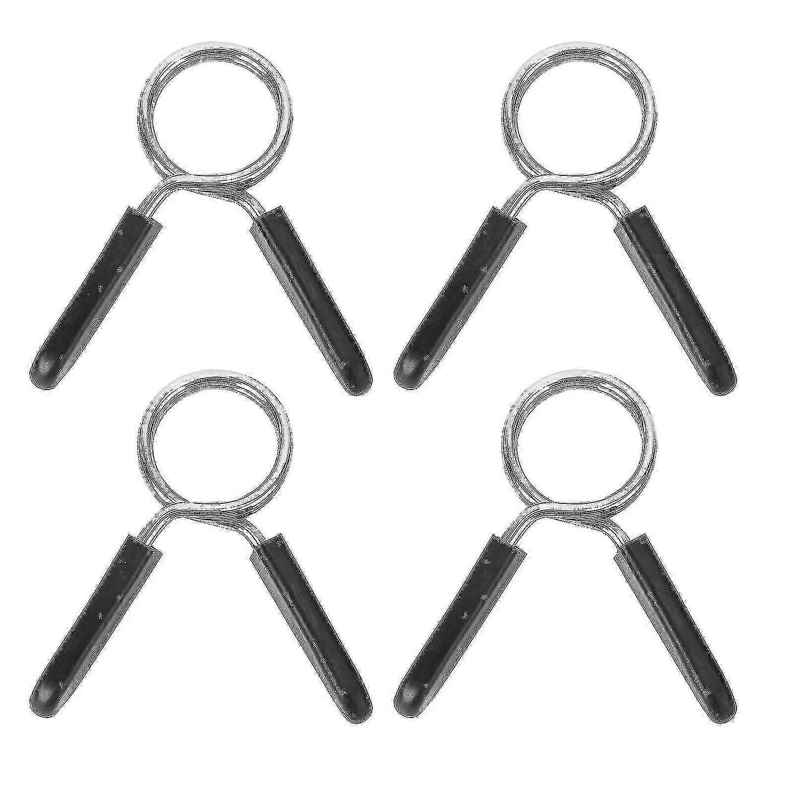 Powerlifting Cross Fit Halter Spor Salonu için 4 adet 28mm Dambıl Halter Kelepçeleri Yay Klipsi Yakaları