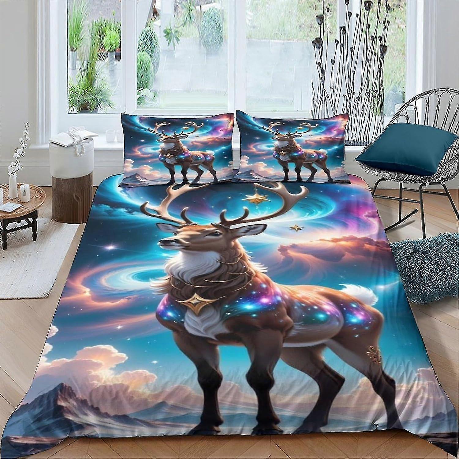 3D tištěné povlečení na přikrývku z mikrovlákna s uzavíráním na zip, zimní měkké povlečení