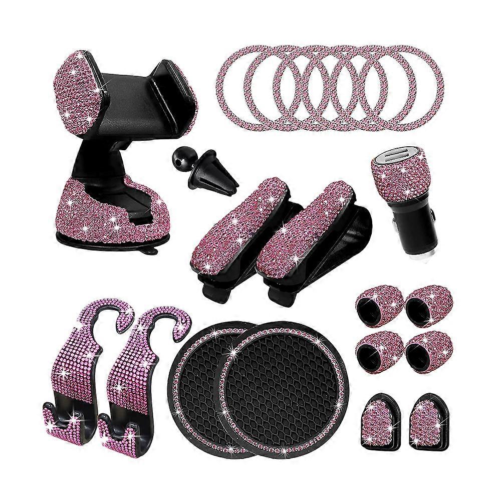 ABS Car Hooks Bling Car Accessories Car Use 9x7.5x6.5cm 1Set