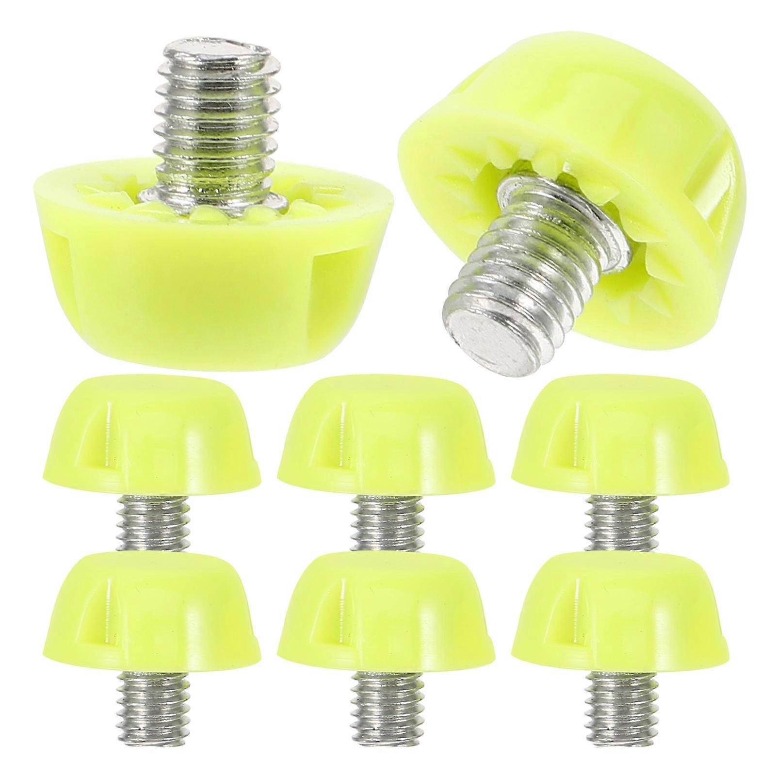 8pcs Replaceable Track Shoe Spikes, Skid Resistant Sole Nails for Running Shoes, Durable Fluorescent Spikes for Athletic Training