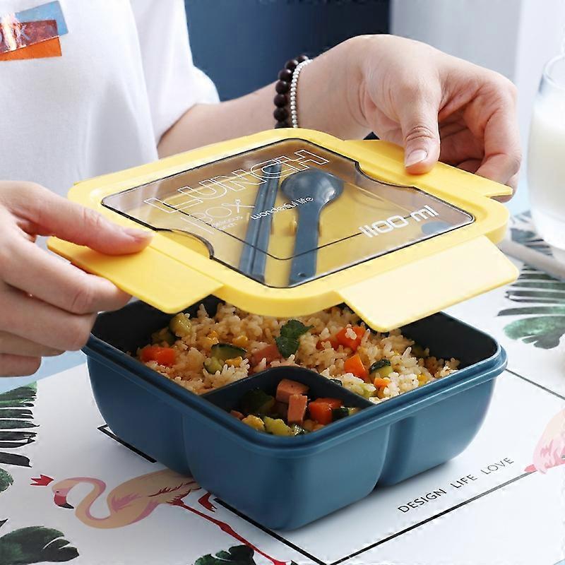 Lunch Box Simple Sealed Leak-proof Compartment Lunch Box Color Random Delivery