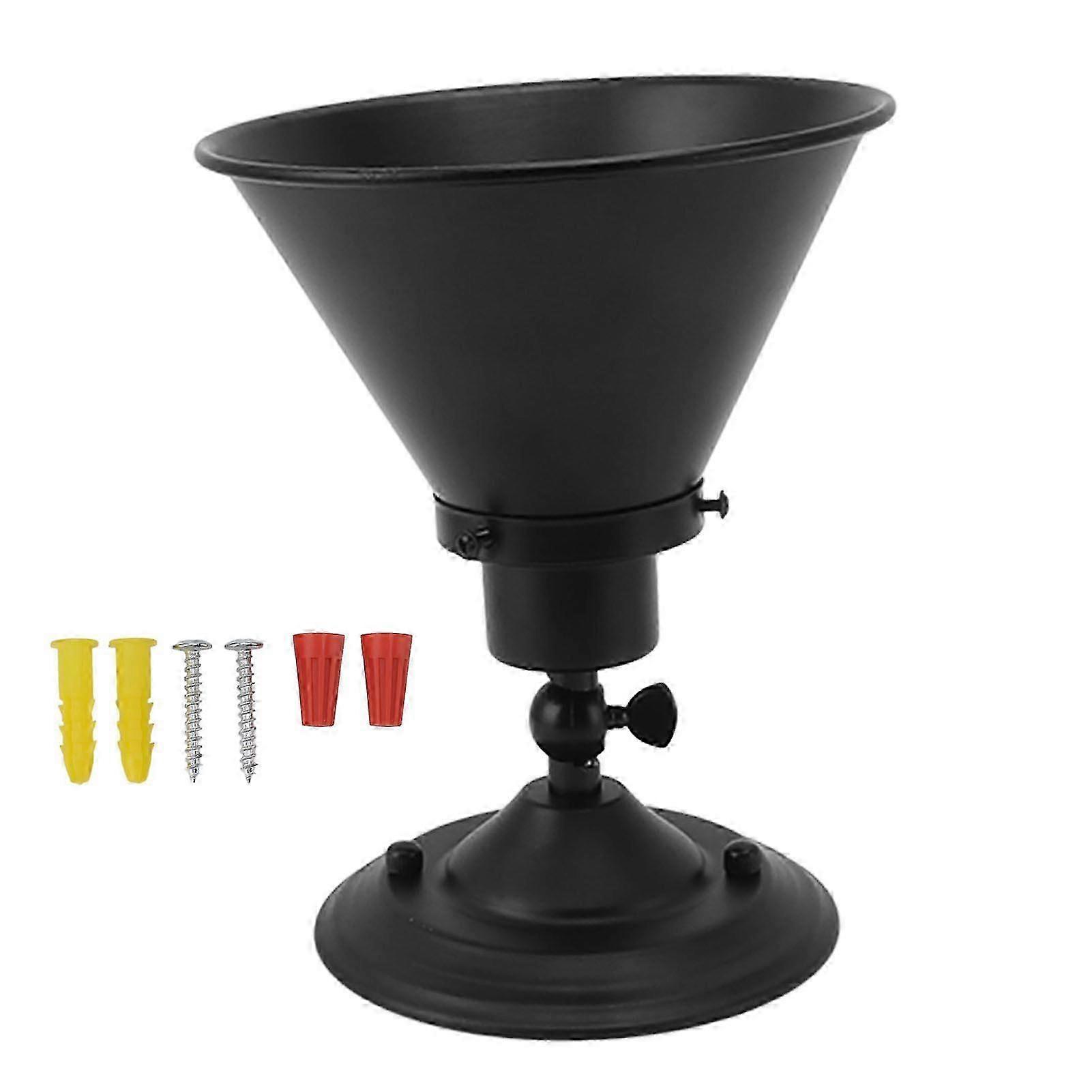 Adjustable Black Wall Lamp Holder for E27 E26 Bulbs - 85265V 60W UK Compatible