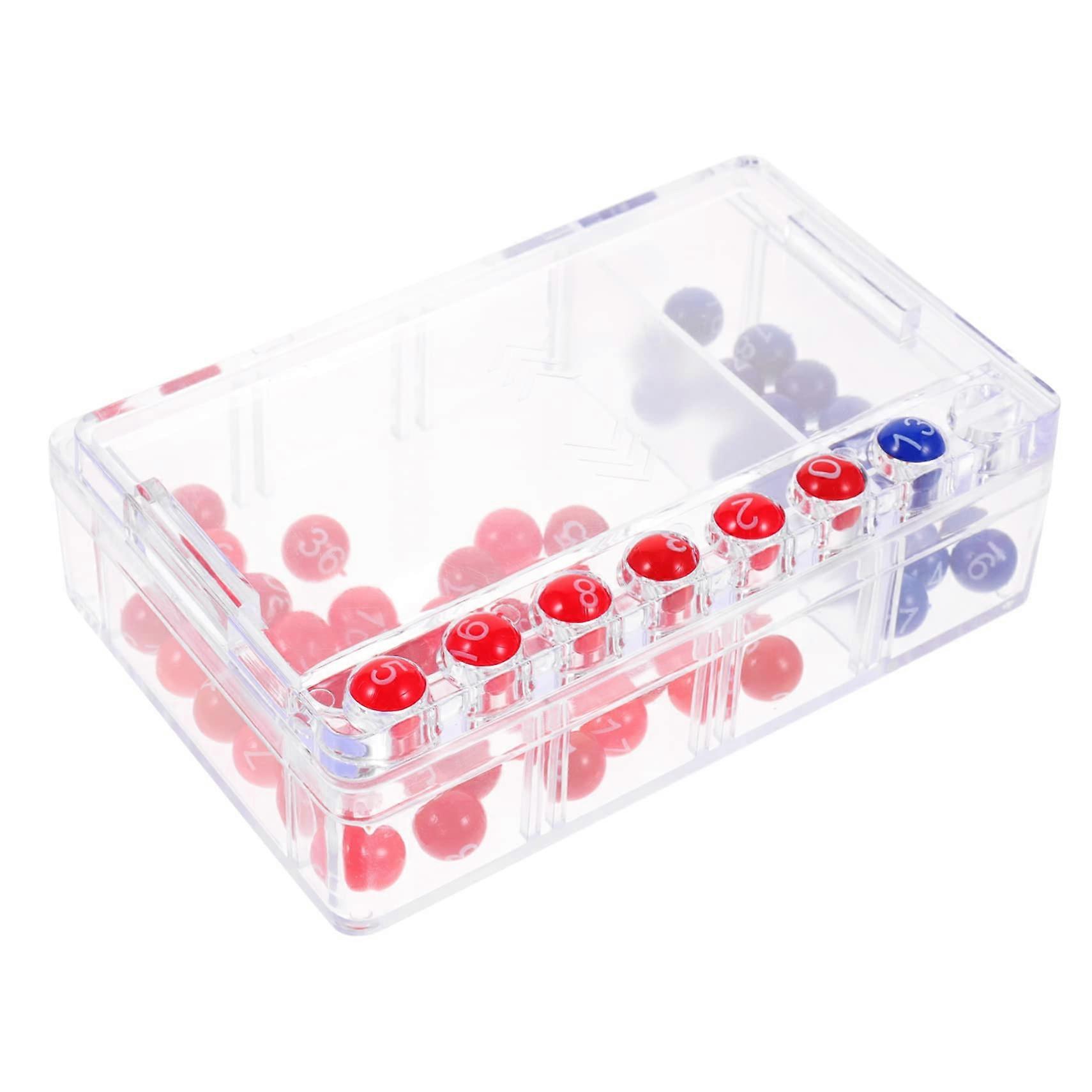 Lottery Machine Mini Lucky Number Selector Portable Bingo Cage with Balls