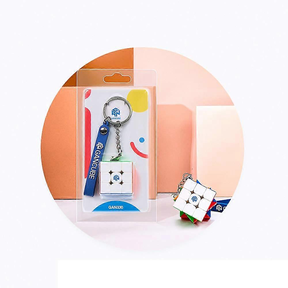 Ganspuzzle GAN330 Key Ring Cube GAN 330 Goose 3x3 Mini 30mm Magic Puzzle Speed Cube with Keychain Stickerless