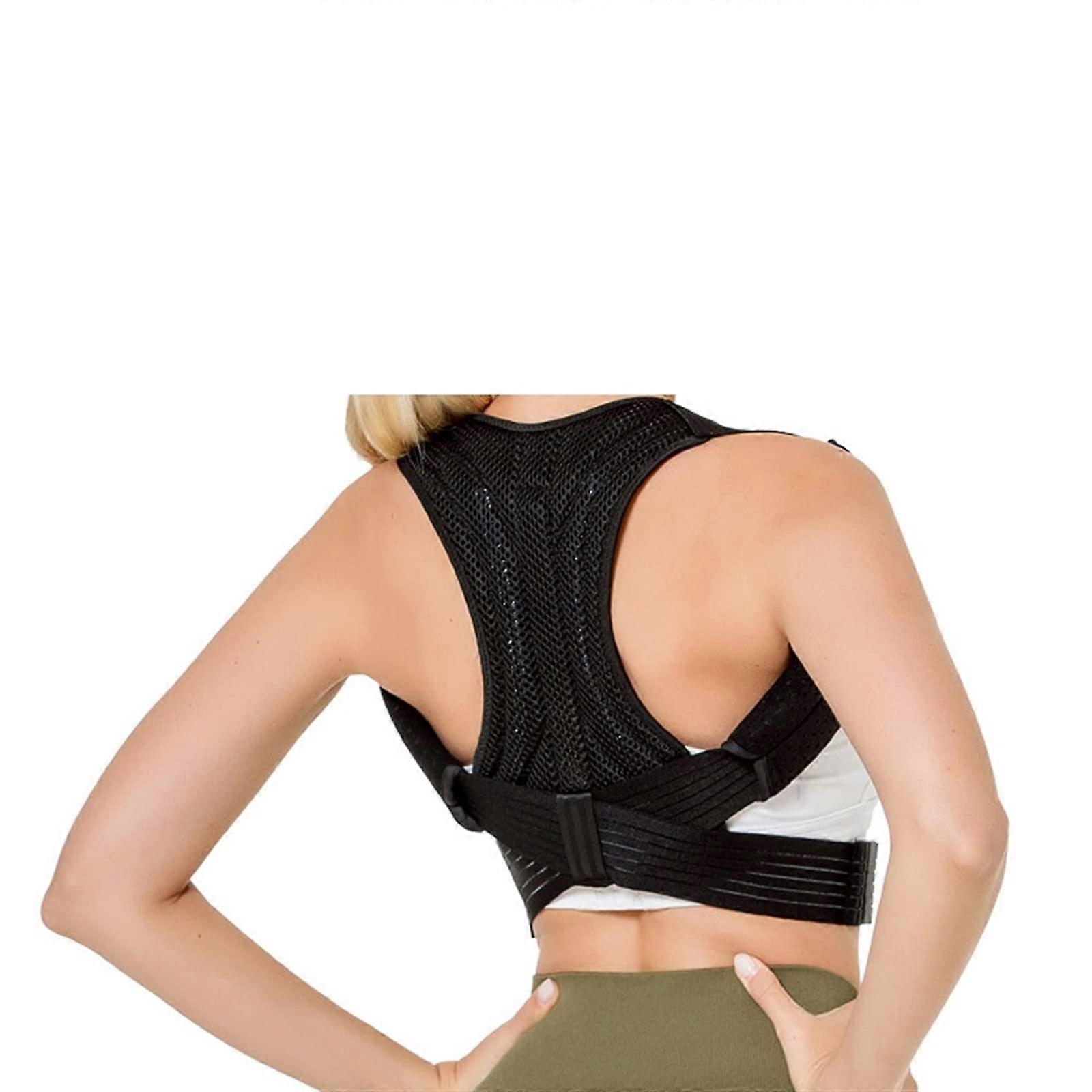 Back Corrector Adjustable Medical Posture Support Belt for Men and Women, Shoulder Clavicle Humpback Correction M Size