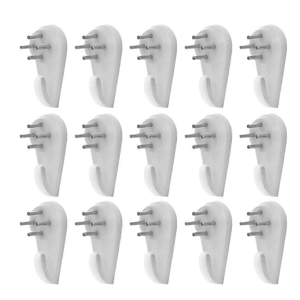 No Trace Wall Hooks Invisible Nail Hangers Wall Decoration Simple Structure Design 25Pcs