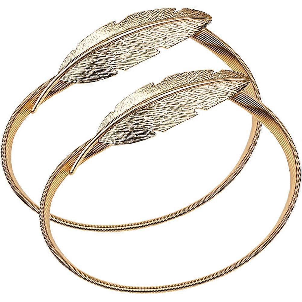 Creative Curtain Tieback Design Adjustable Length Golden Alloy 2Pcs