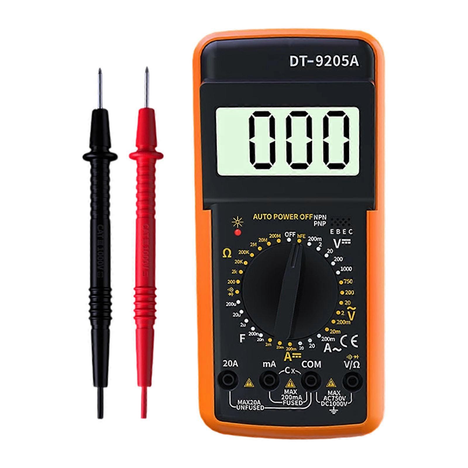 Lightweight Digital Multimeter Overloads Protections Data Hold Function For AC/Direct current Voltages Current Resistance Measurement Multicolor