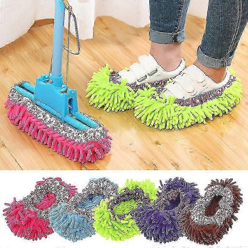 Multifunctional Dust Cleaning Slippers for Home Floor with Microfiber Cleaning Technology