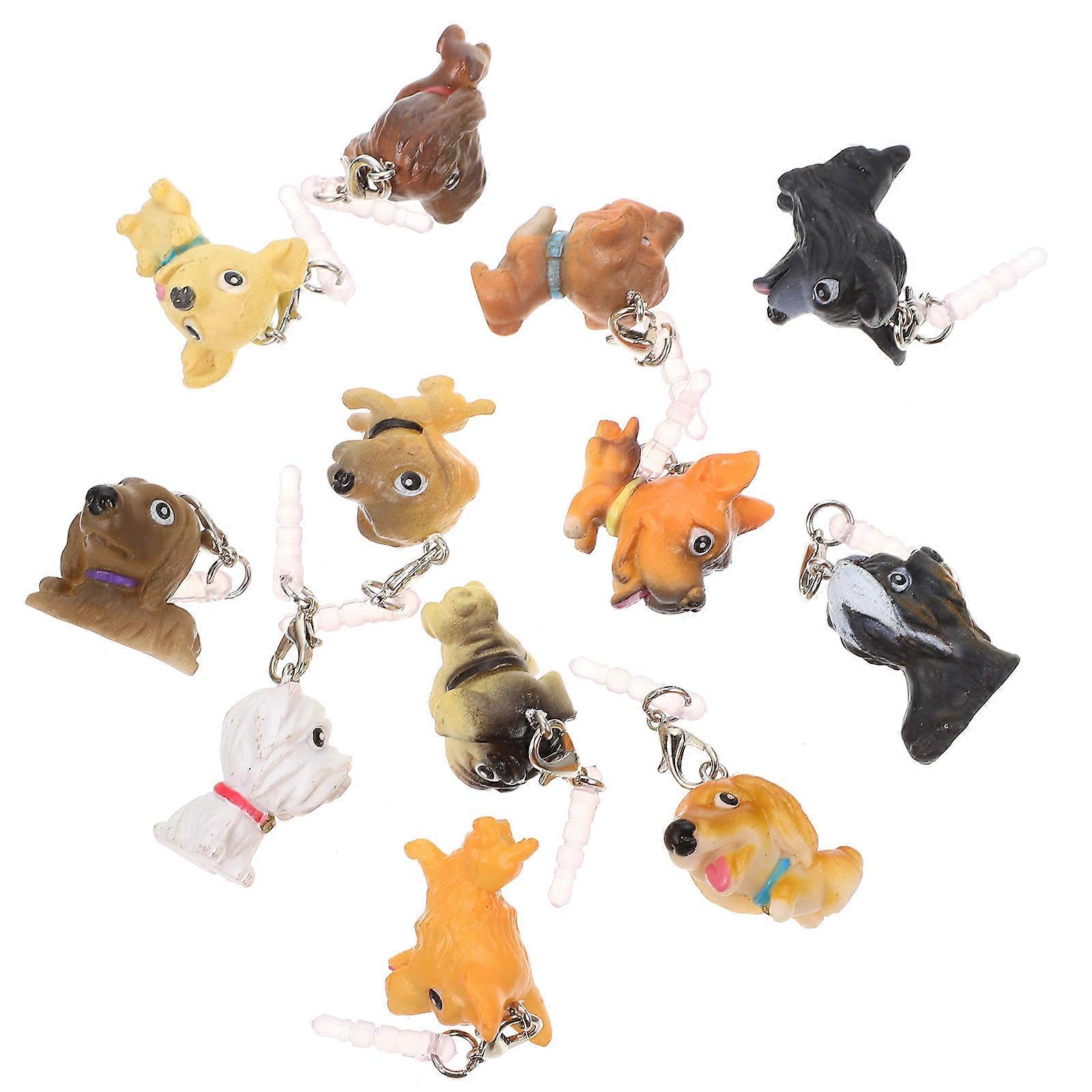 Earphone Dust Plug Dog Decor For 3.5mm Headphone Jack Compatible Devices Daily Use Random Style 12Pack