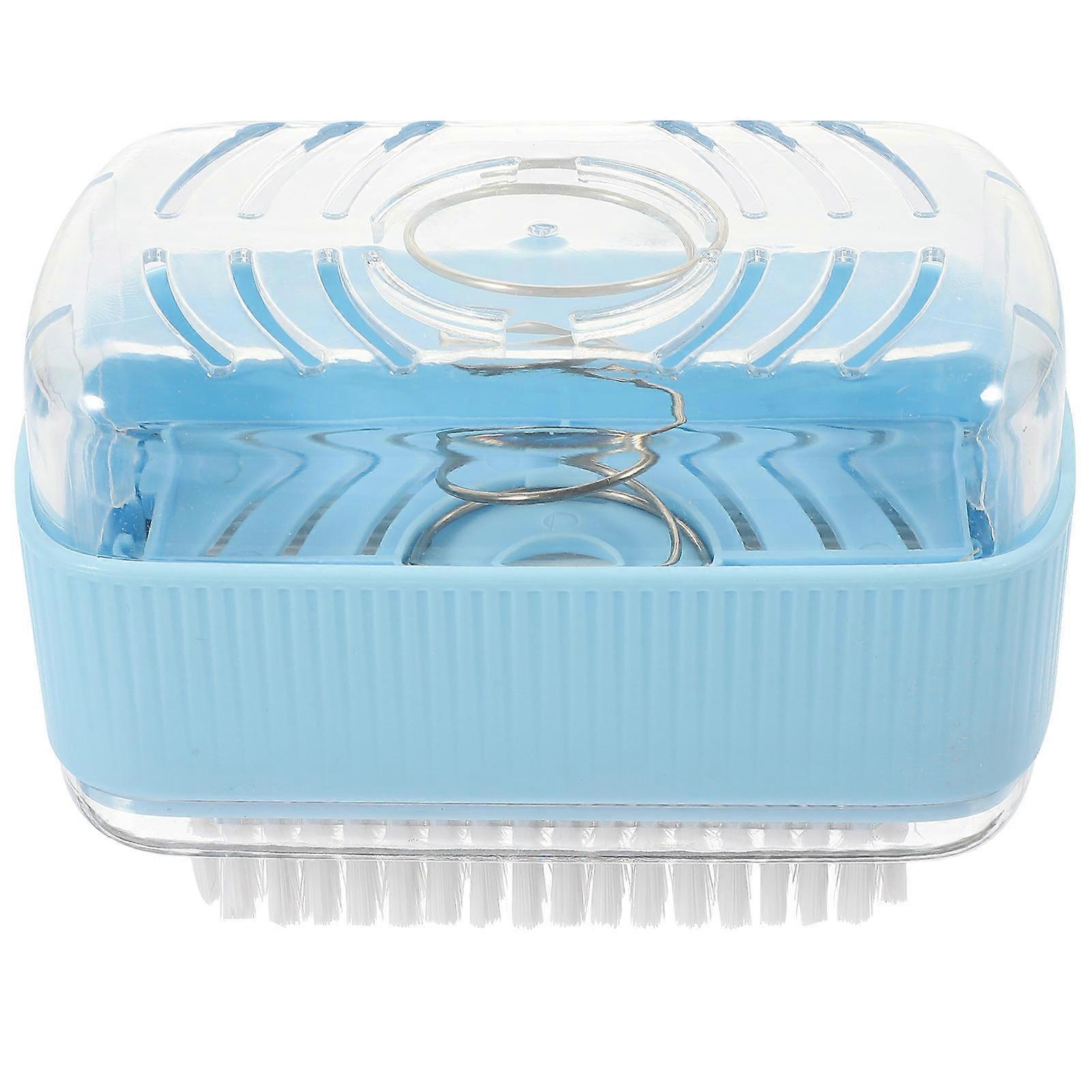 Soap Foaming Box Container Multi Functional Travel Use Sky Blue PP Material Drainage 1Pcs