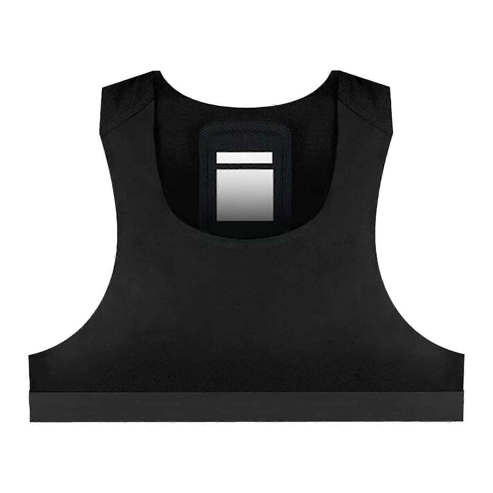 Soccer Tracker Vest Breathable GPS Football Vest For Men Women Workout Tank , Tracker Not Included, Black XL