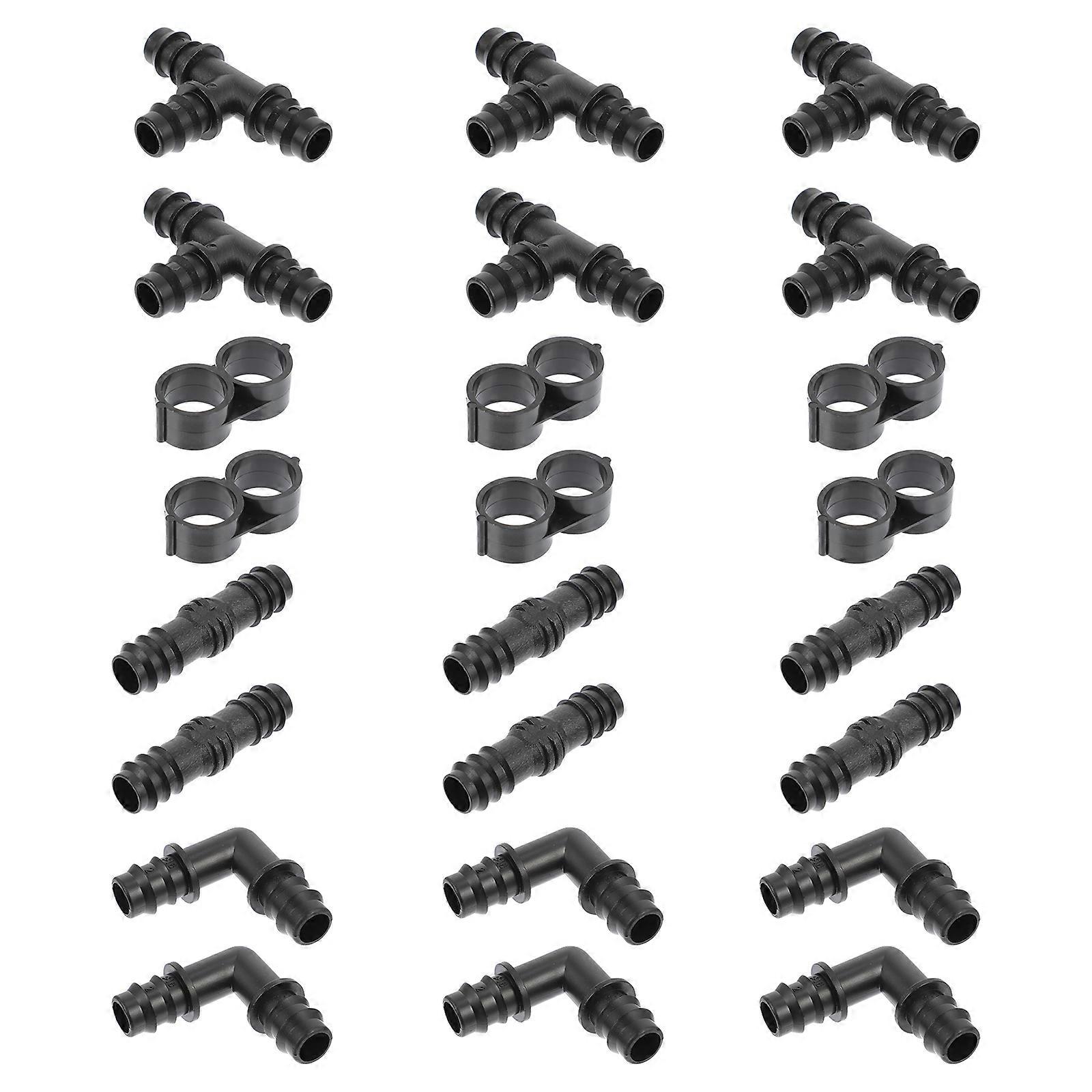 Irrigation Emitters Spray Nozzles For Greenhouse Nursery Black 24Pcs