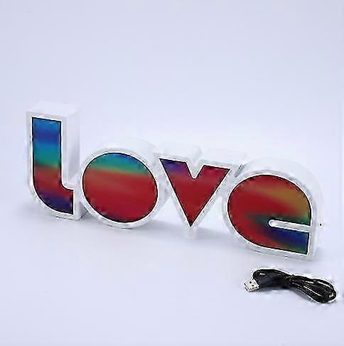 Led Decorative Colored Light String Valentine's Day Proposal Confession Light Box English Letters Modeling Lamp