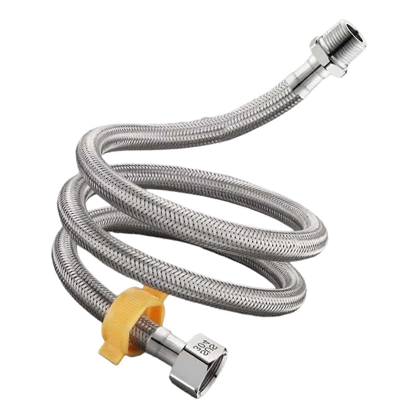 Flexible 4-Point Thread Water Heater Hose, Long Connection Hose, Easy Installation, 300 cm