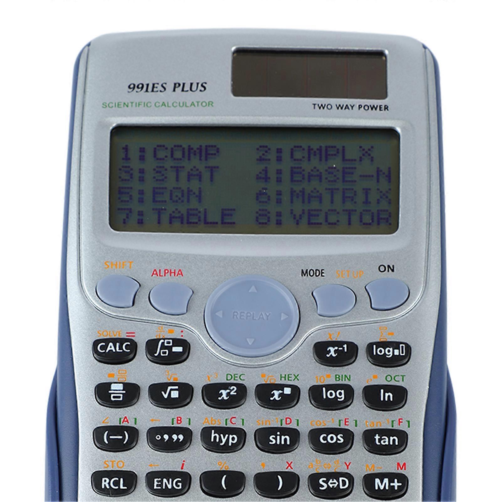 Scientific Calculator with Sliding Cover Clear Buttons Dual Power Supply Multifunction Function Calculator for Students