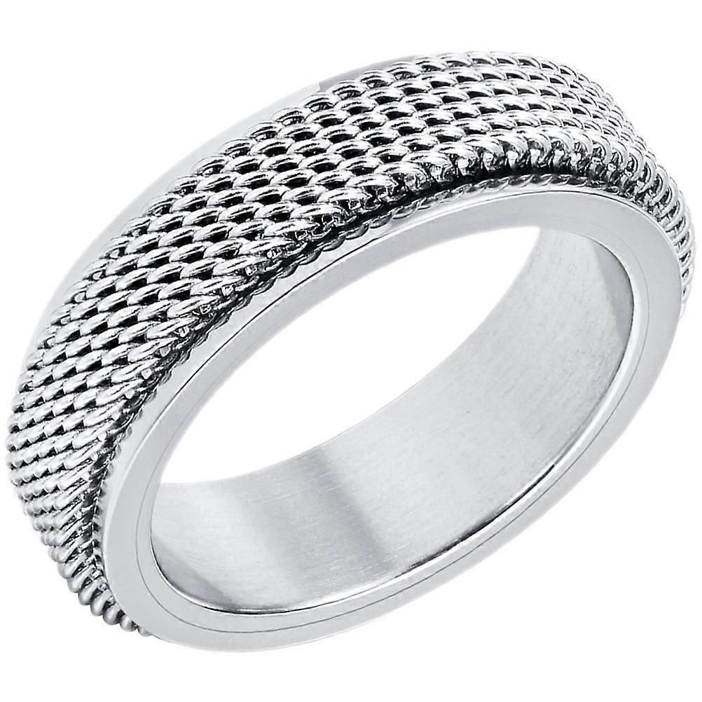 Stylish Stainless Steel Fidget Ring for Men Perfect for Parties and Events Silver Size Options Available