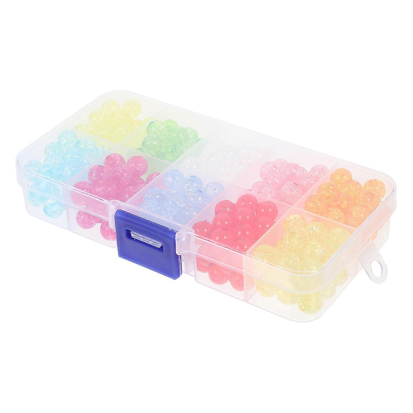 1 Box of Loose Beads for DIY Crack Texture Multi function Beads Ornaments