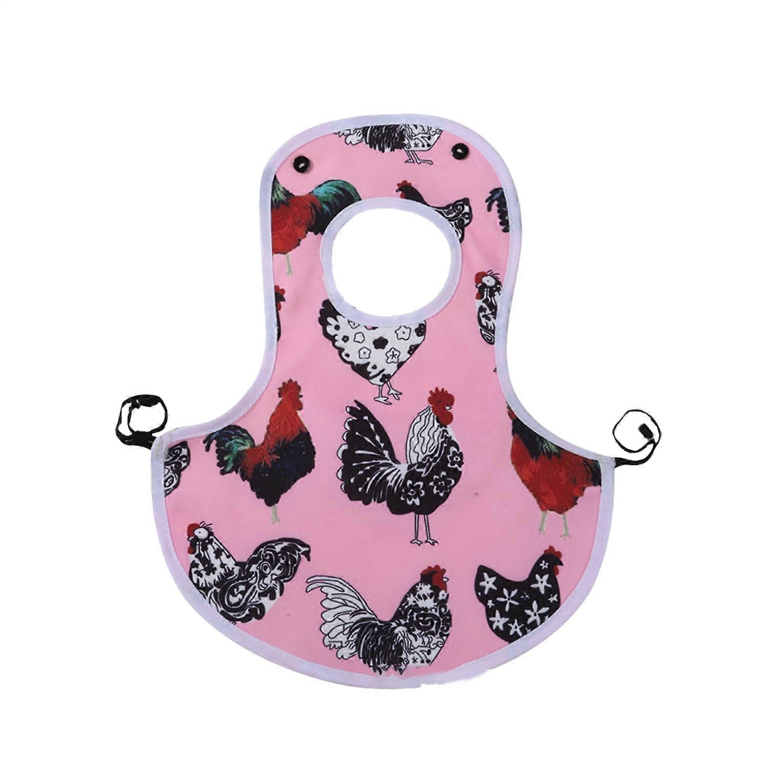 Chicken Saddle - Breathable Feather Protection for Hens, Ducks, and Geese - Comfortable Pink Chicken Wing Shield
