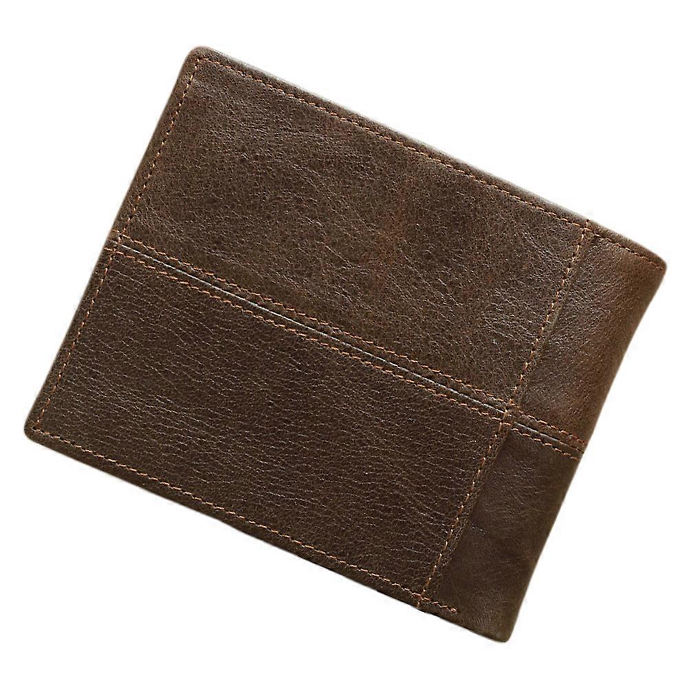 Mens Wallet Coffee Billfold with Rfid Blocking Durable Holder for Storage