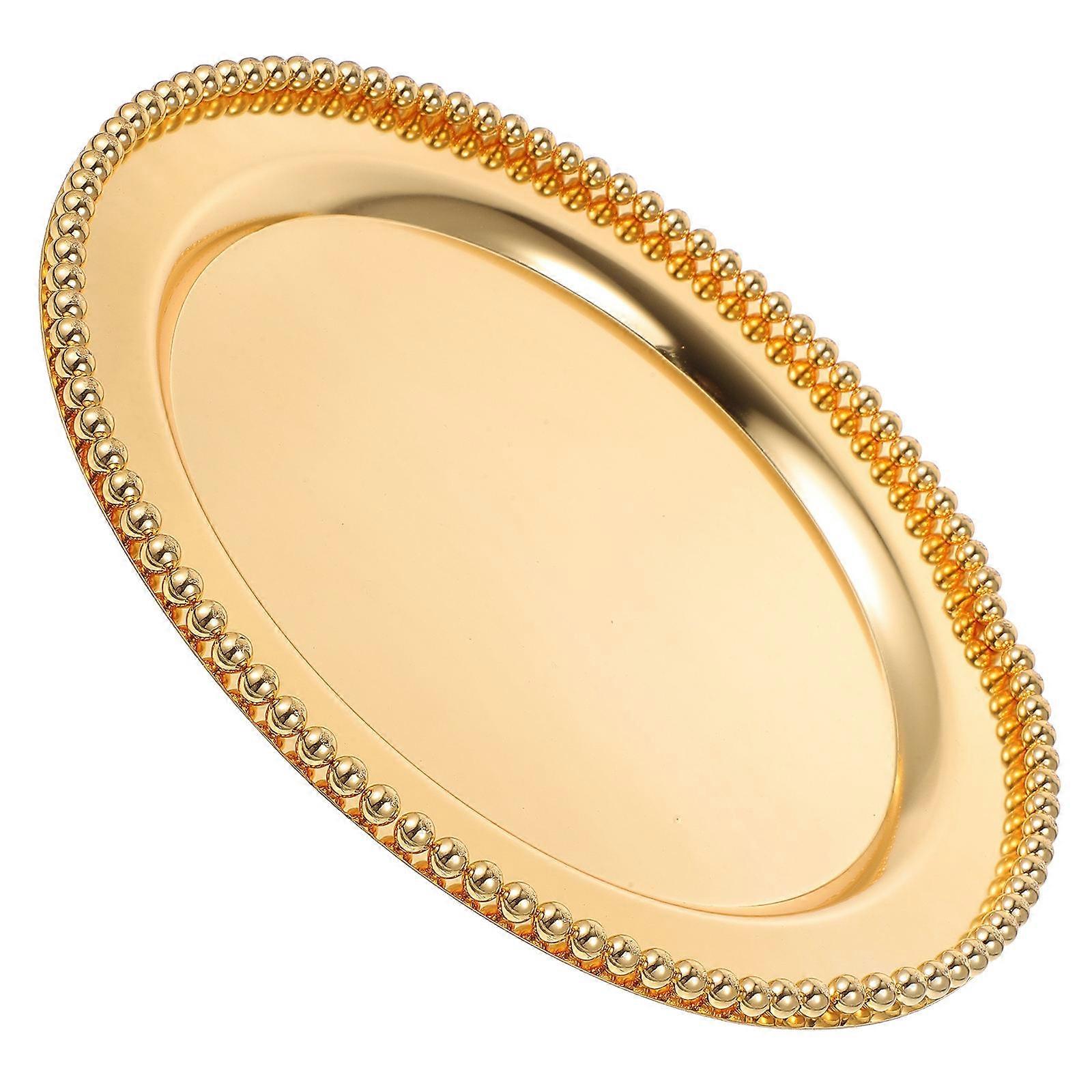 Metal Fruit Plate for Serving with European Style for Home Use