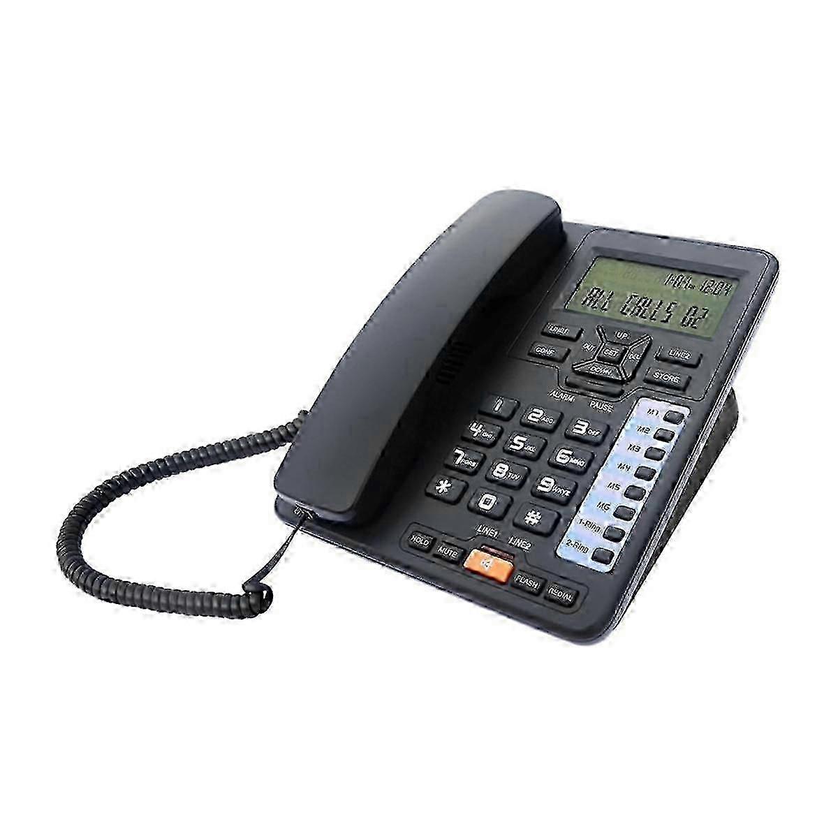 2025 new style high quality Tc6400 2-line Telephone Desktop Corded Landline With
