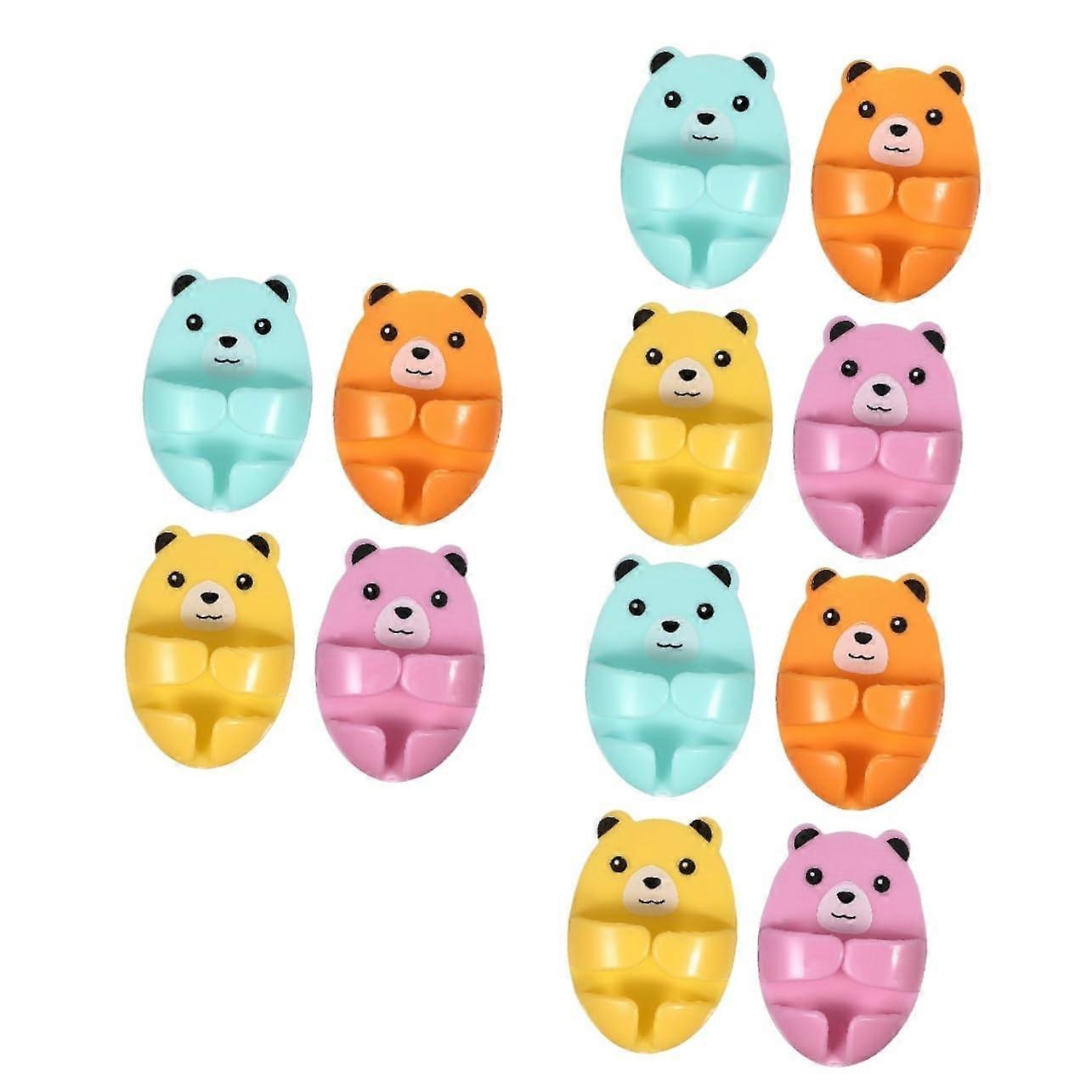 3 Sets of Plug Hooks, Rotating Wall Hooks, Power Strip Holder, Electric Plugs, Sockets, Cable, SelfAdhesive Plug Holder, 4 Pieces x 3