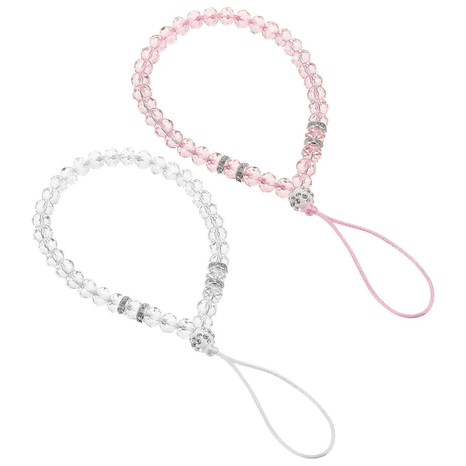 Beaded Cell Phone Chains 2Pcs For Women Daily Use With Anti-lost Function Easy To Install Design