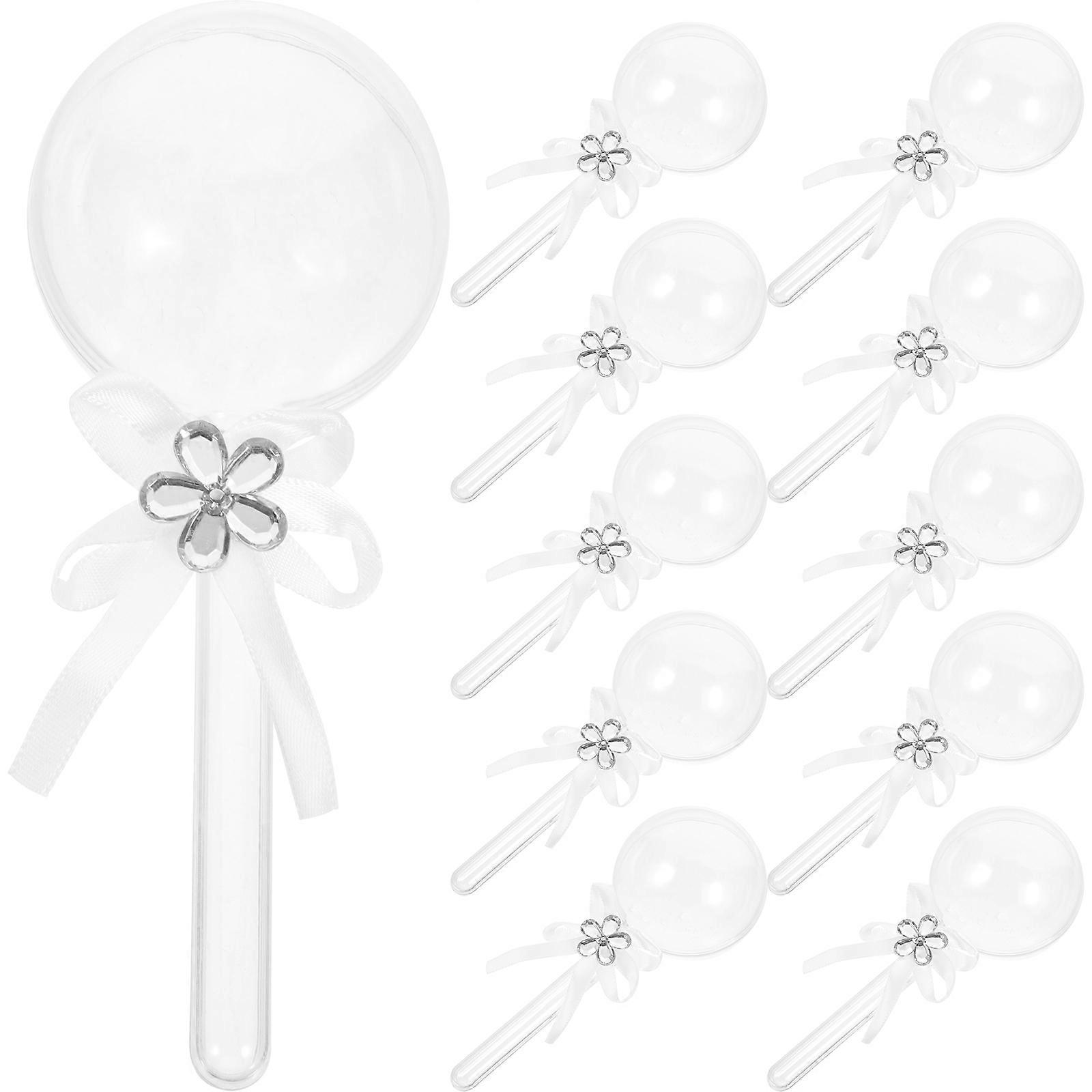 Candy Boxes Clear Lollipop Shaped Candy Box for Storage 12Pcs