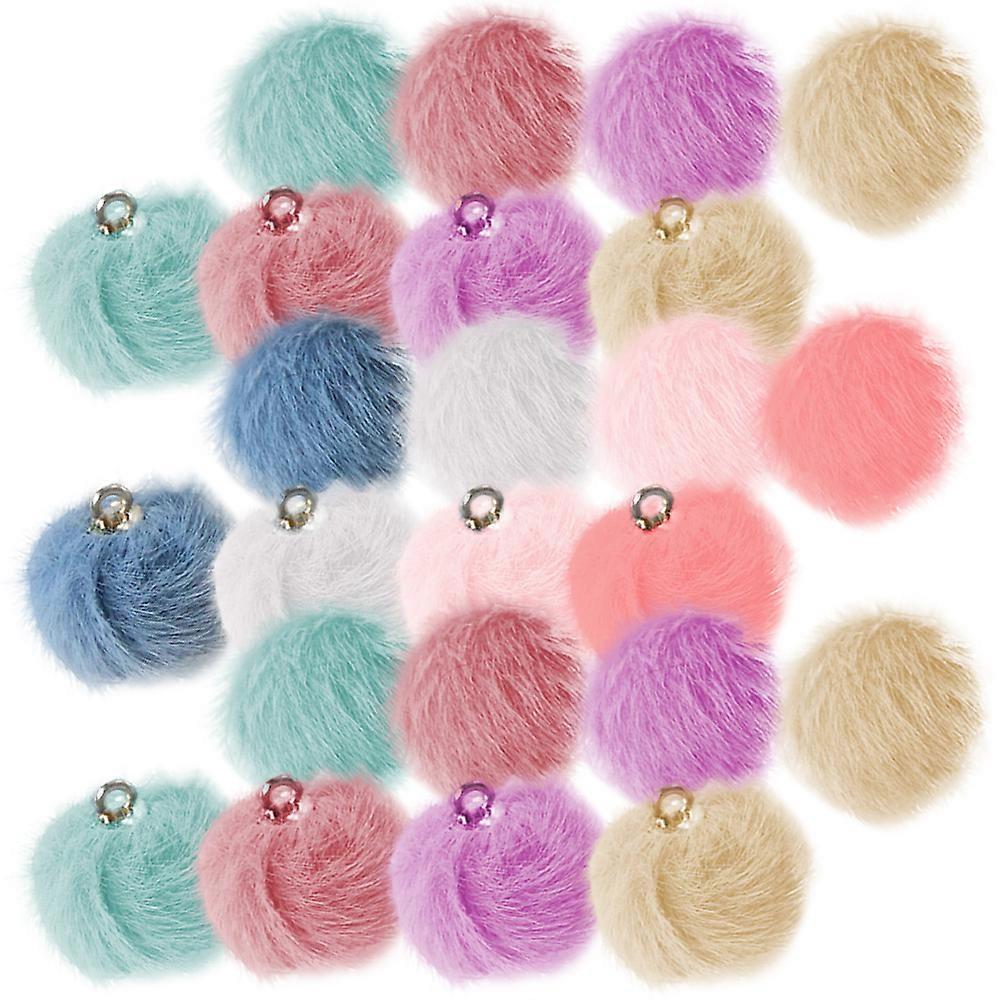 Woolen Yarn Ball Charm Sets For Jewelry Making Creative Earring Accessories 1.80X1.80X1.80CM 30Set