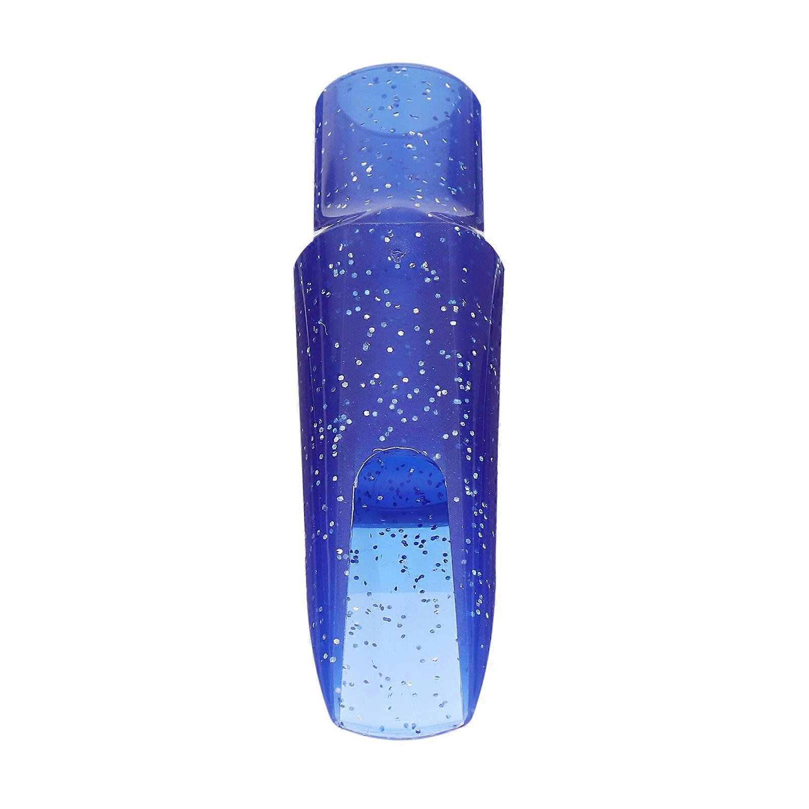 Alto Saxophone Flute Head Made of Food Grade Plastic for Durability and Tone Blue