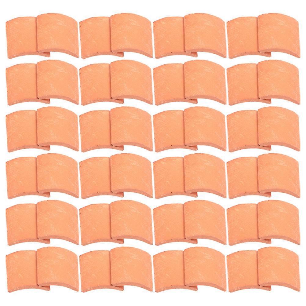 120pcs Miniature Roof Tiles for Dollhouse & DIY Crafts – Realistic Micro Landscape Sand Table & Model Building Accessories – Durable Creative Micro