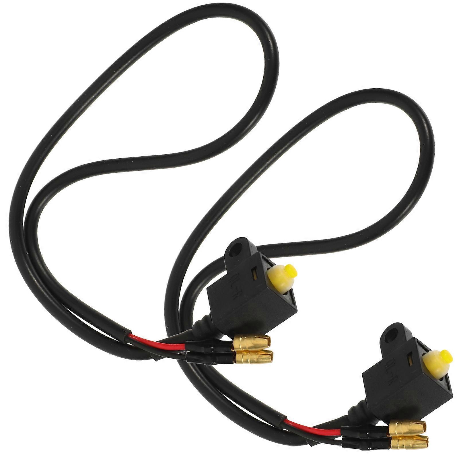 Brake Light Switch for Motorcycle with Power Cutoff Design and Easy Installation Black 2pcs
