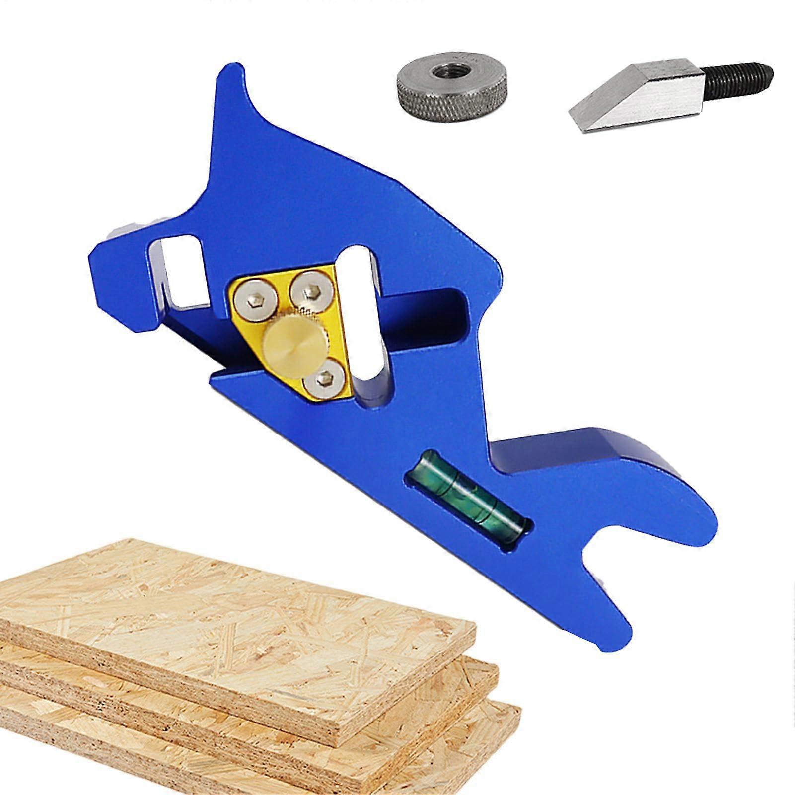 45Degree Portable Chamfer Plane with Edge Shoulder Plate (Blue Blade)