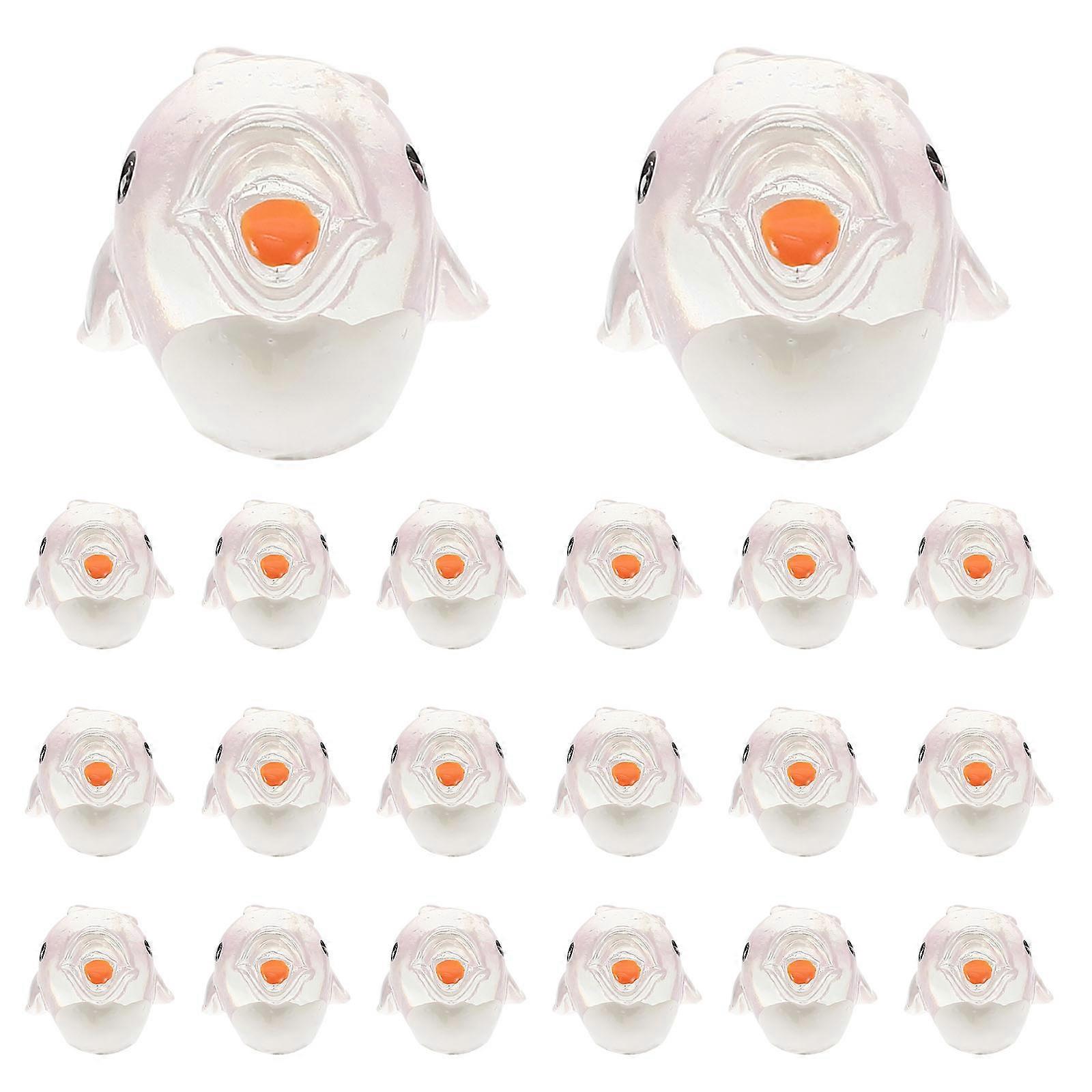 Mini Resin Figurines 20Pcs Decorative Miniature Marine Animals Decoration 2.5X2CM Multi-Function