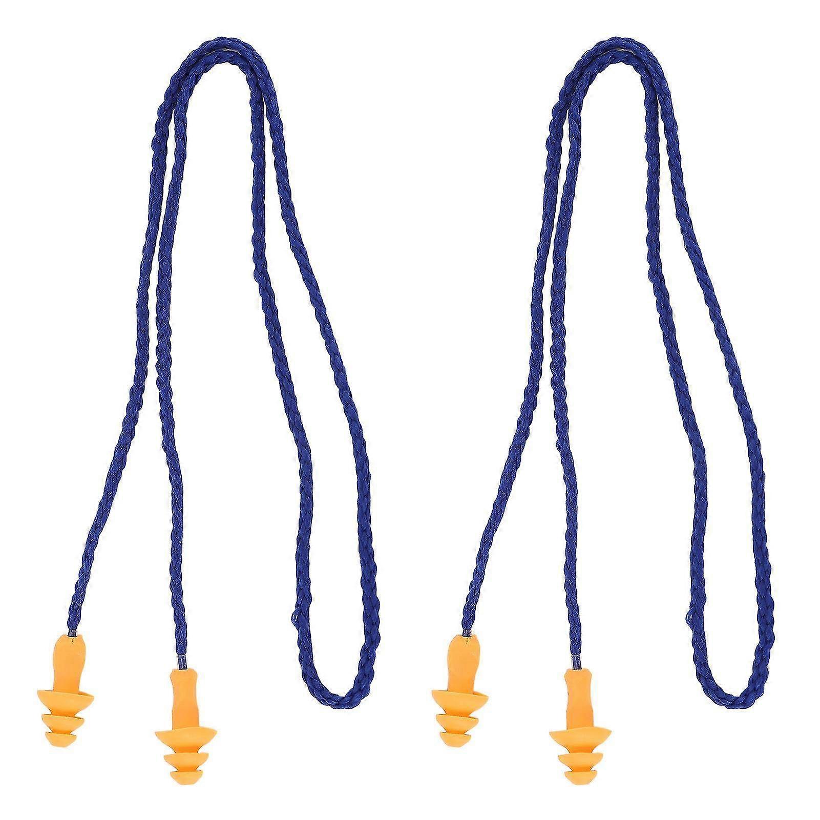 2 Pcs Soft Silicone Earplugs with Tree Design & Wire - Noise Reduction Ear Plugs for Sleeping & Swimming Comfort