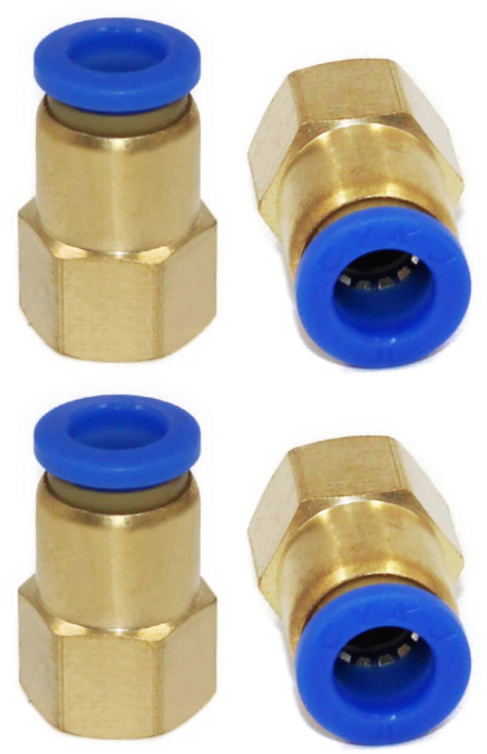 Pneumatic Push-In Fitting With Internal Thread G 1/8 Inch To 8 Mm Hose Pack Of 4 IQS Quick Connector Push-In