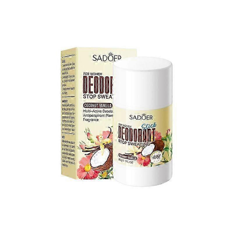 مزيل عرق طبيعي مضاد للتعرق ، مزيل عرق للجسم للنساء للرجال ، مزيل عرق كريم صلب ، تحكم طويل الأمد في الرائحة ، استرخاء الإبط