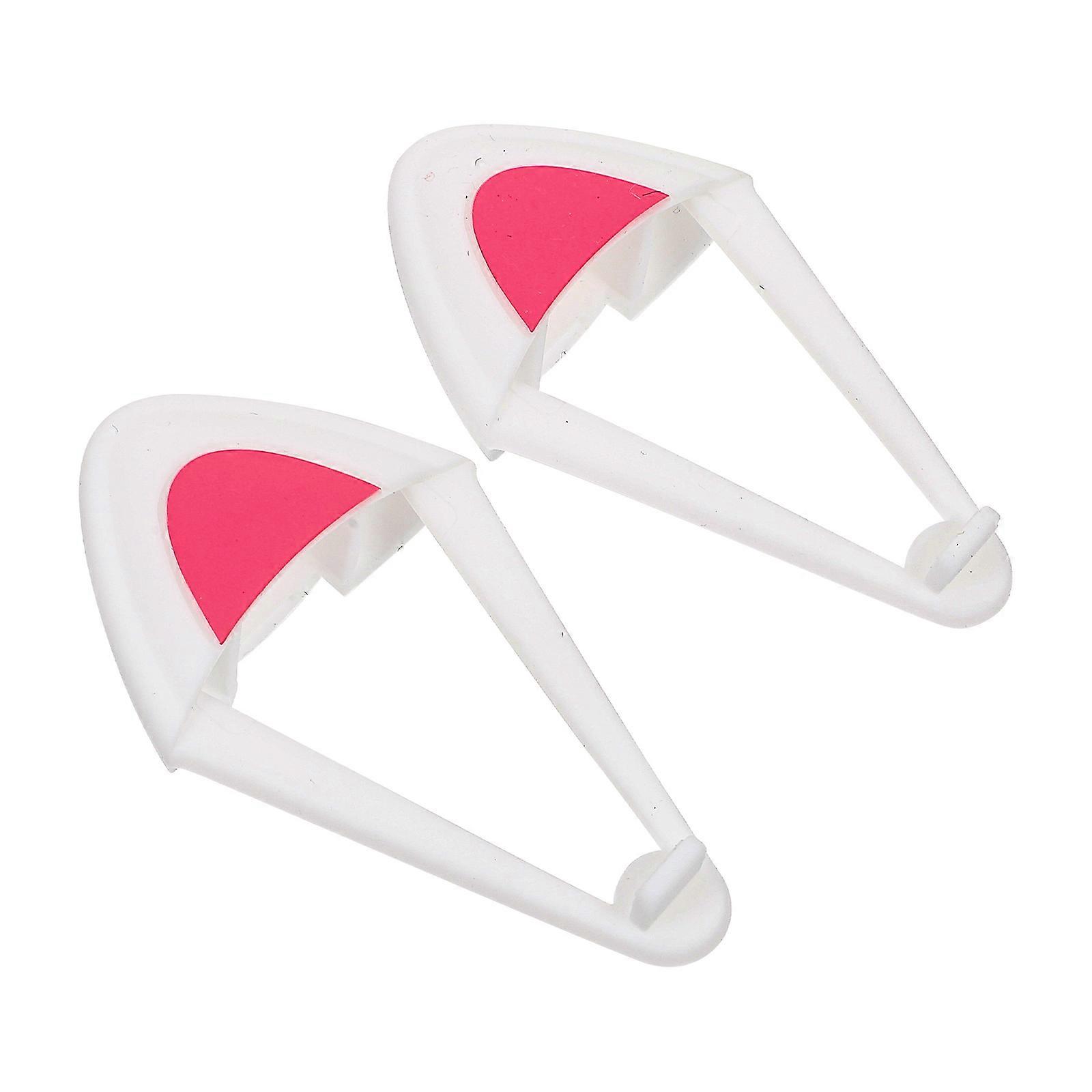 White Silicone Cat Ear Headset Decorations for Headphone Attachments and Decor, Durable and Flexible Design