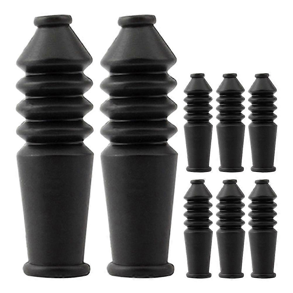 مجموعة واقي كابل الفرامل 8 قطع للدراجات الكهربائية الجبلية - غطاء كابل مخلب ناعم متين لسهولة التركيب وخط فرامل موثوق به