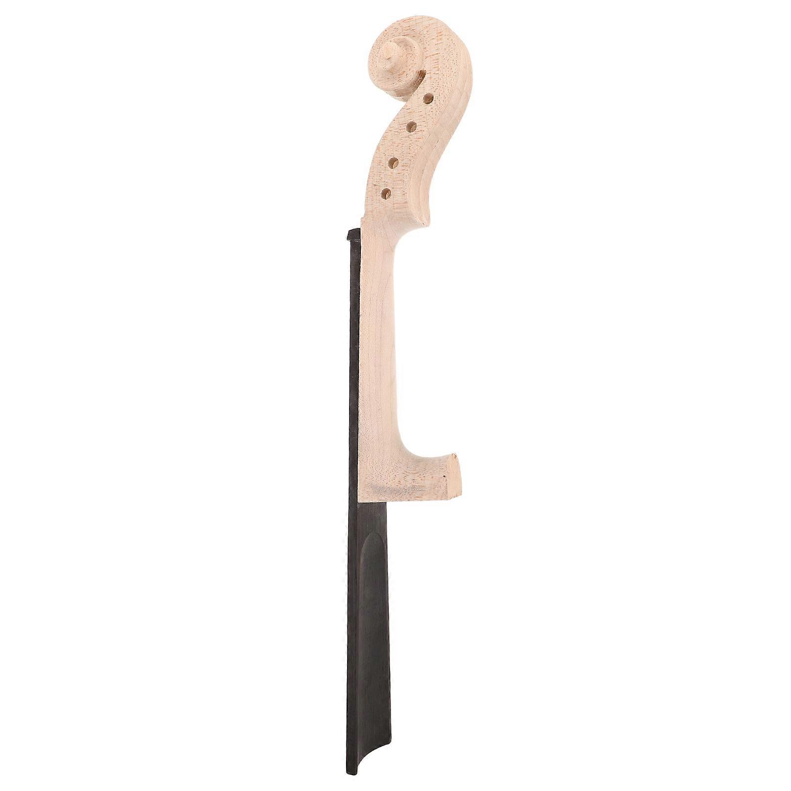 Durable Unfinished Violin Fingerboard Neck Head Replacement for Practice – Enhances Tonal Quality, Ideal for DIY Projects and Music Education