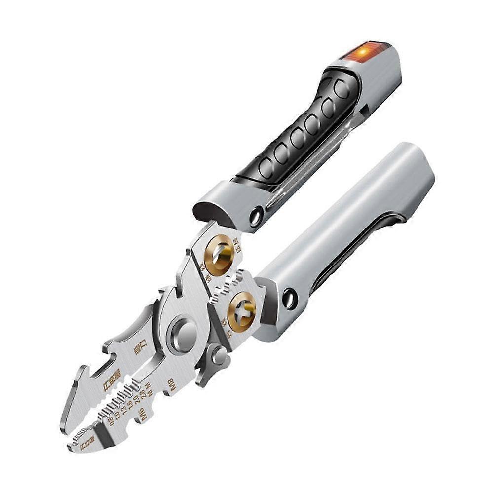 Multifunctional Wire Stripper 21 in 1 Crimping Tool Cable Stripper for Electricians with Pin T8V6 Tools A