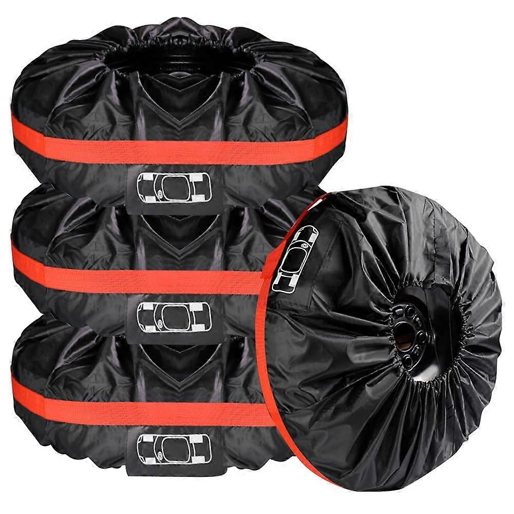 Tyre Bag Set 19-23 Inches, Waterproof Dustproof Tyre Covers with Carry Handle for Easy Transport and Storage, Diameter 80 cm