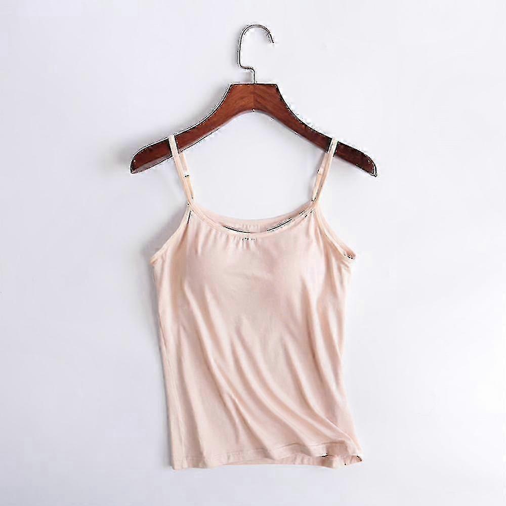 Women's Slim Fit Tank Tops with Built-In Bra and Padding