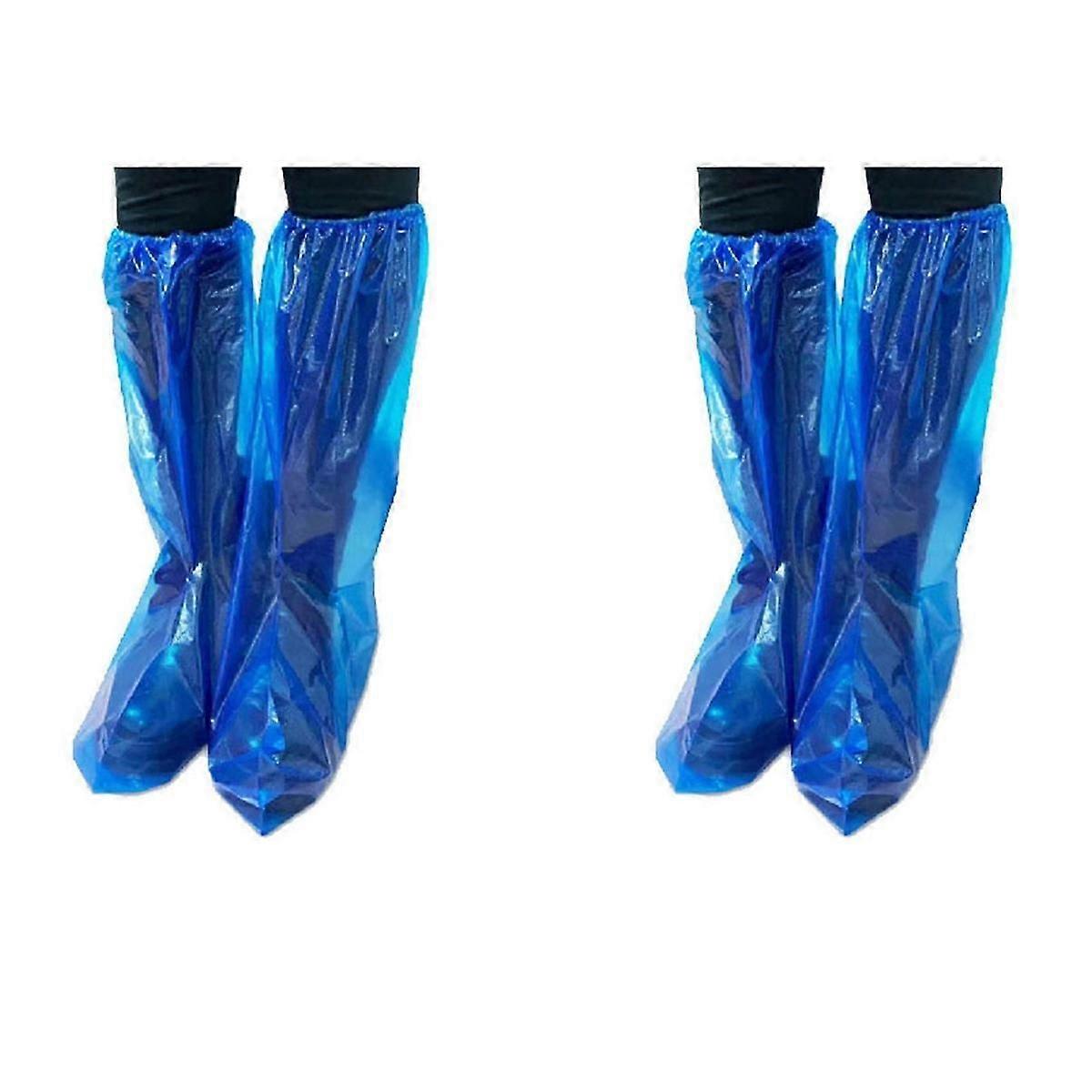 100 Adet Su Geçirmez Tek Kullanımlık Uzun Ayakkabı Kapakları Halı Temizleme Galoş Koruyucu